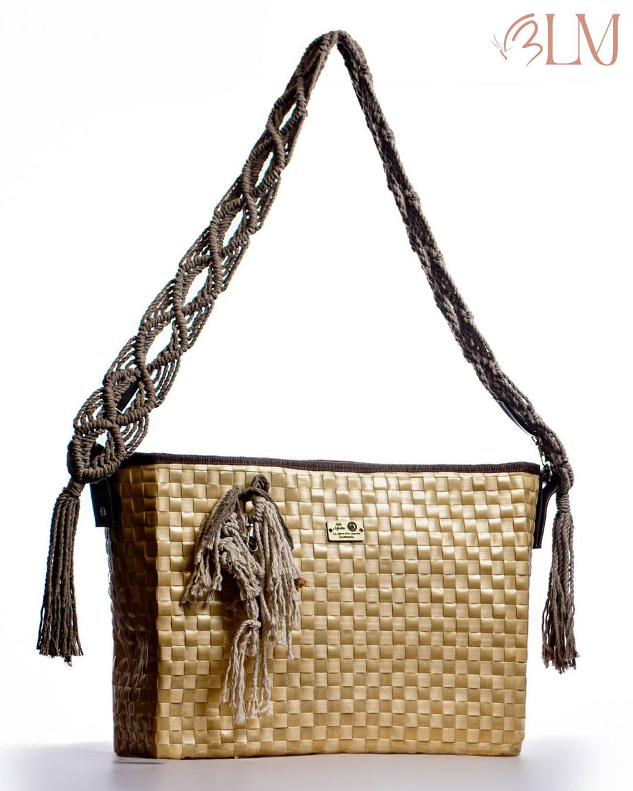 Bolso Brisa Tropical | Beige Dorado